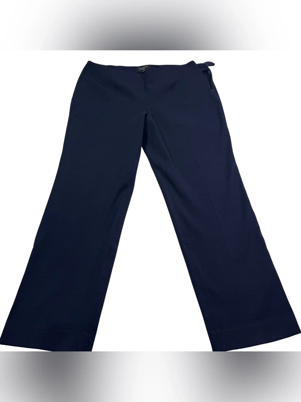 Talbots Petites Navy Blue Dress Pants | Work outfit | 12P straight leg side zip